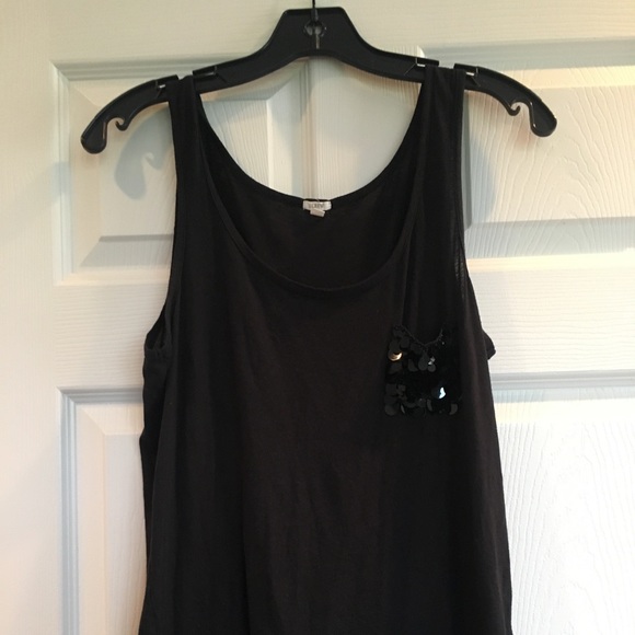 J. Crew Sequin Pocket Tanktop - Picture 1 of 4